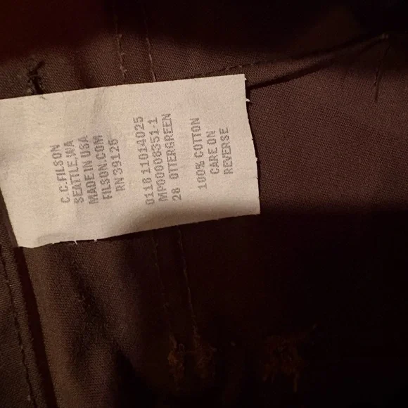 Filson double hunting pants 28 waist Made in USA